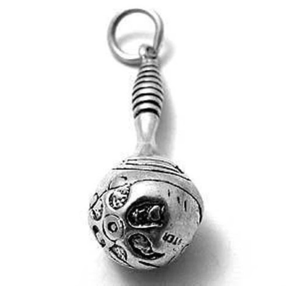 MARACA CHARM IN STERLING SILVER